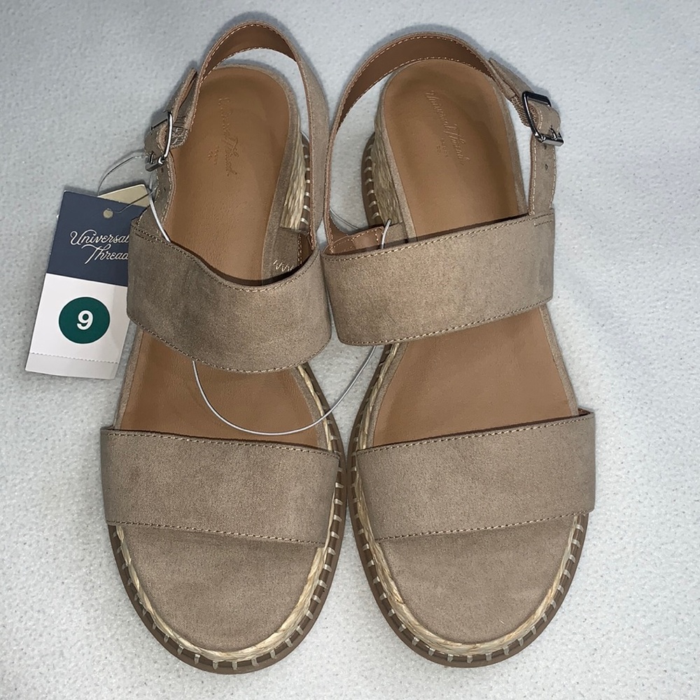 Women's Wedge Heels - Universal Thread Taupe size 9. NWT